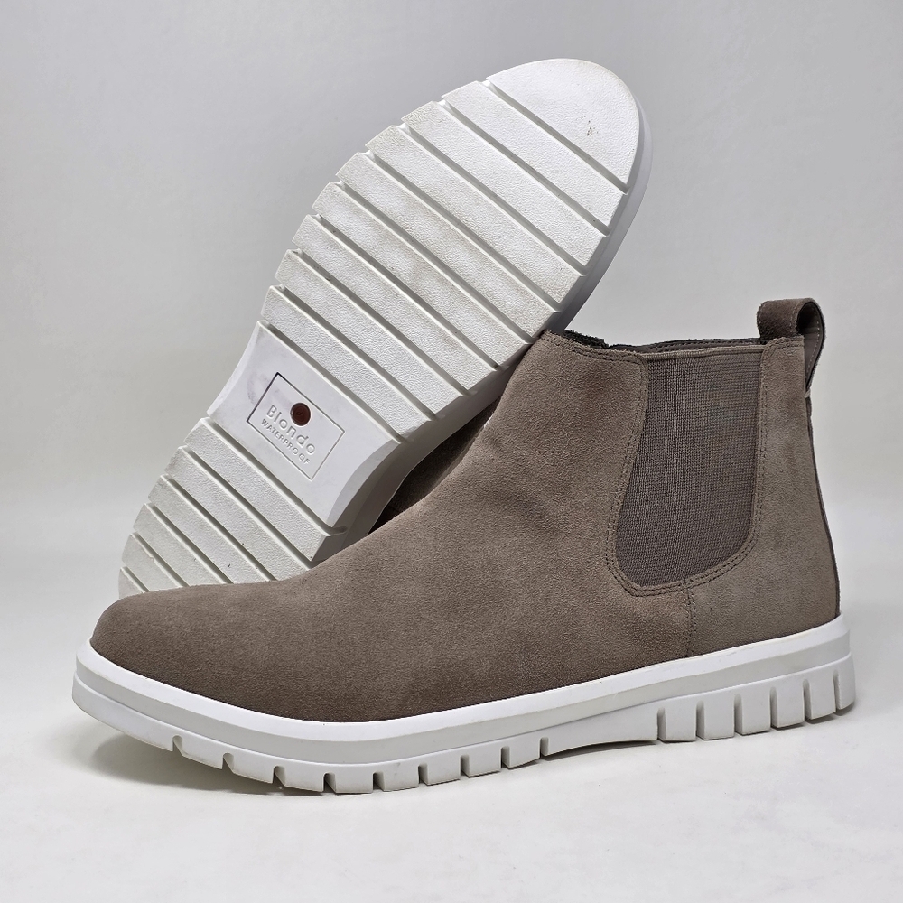 Blondo Side Zip Ankle Chukka Boots‎ Brown Women's Size 10 Waterproof Pre-owned